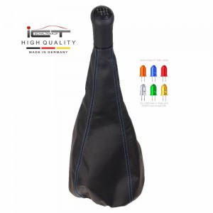 VW Bus T4 Transporter Multivan California pomo de la palanca de cambios de cuero funda marco de montaje