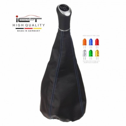 ict pomo de la palanca de cambios con costuras negras VW Bus T4 Transporter Multivan California