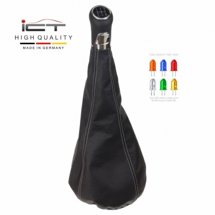 ict pommeau de vitesse avec coutures noires VW Bus T4 Transporter Multivan California