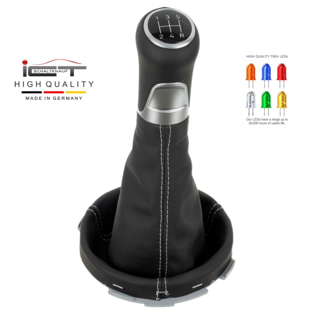 Ford Fiesta MK6 ST Cup Fusion Calero shift gear knob boot gaiter cover Alcantara leather