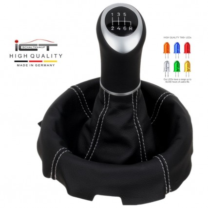 ict pommeau de vitesse avec coutures noires Mazda RX8