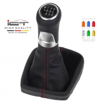 VW Touran Typ 1T 5T 4Motion pomo de la palanca de cambios Alcantara cuero funda