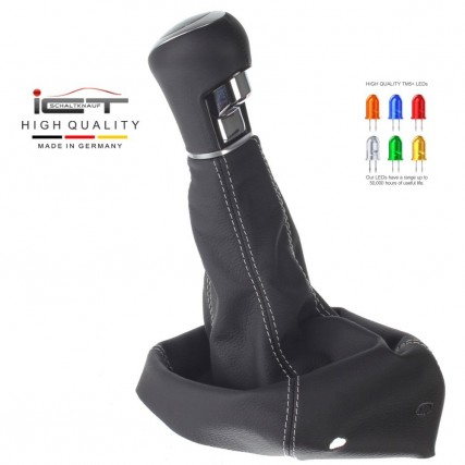 Opel Astra G Coupe Cabrio CC OPC pommeau de vitesse cuir et soufflet avec cadre de montage