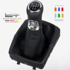 VW Polo 4 9N 9N2 9N3 shift gear knob boot gaiter leather mounting frame