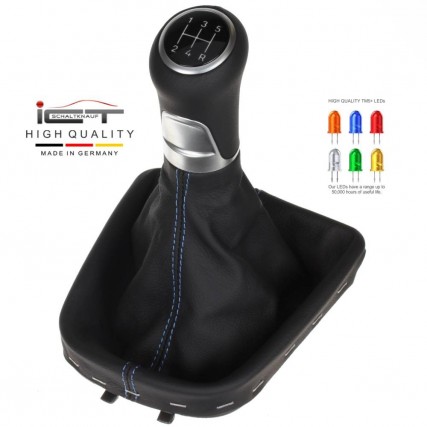 VW UP Seat Mii Skoda Citigo Schaltknauf Schaltsack leder schaltmanschette mit rahmen