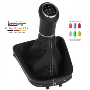 ict pomo de la palanca de cambios con costuras grises VW UP Seat Mii Skoda Citigo