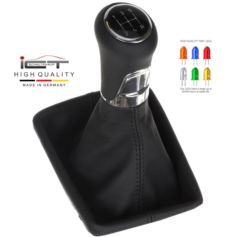   Schaltknauf Schaltsack Marke Fiesta MK7 leder schaltmanschette