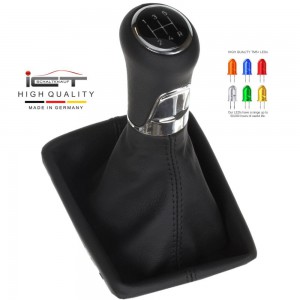 Ford Fiesta MK7 MK8 Facelift pomo de la palanca de cambios Alcantara cuero funda