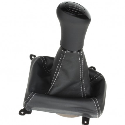 ict pomo de la palanca de cambios con costuras grises Honda Accord CL CM CN MK7