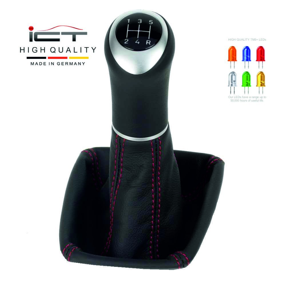 Ford Mondeo MK4 Typ BA7 pomo de la palanca de cambios Alcantara cuero funda