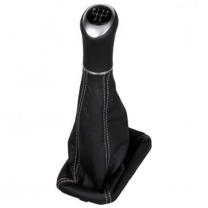 VW Polo 2 3 86c 2F Schaltknauf Schaltsack leder schaltmanschette mit rahmen