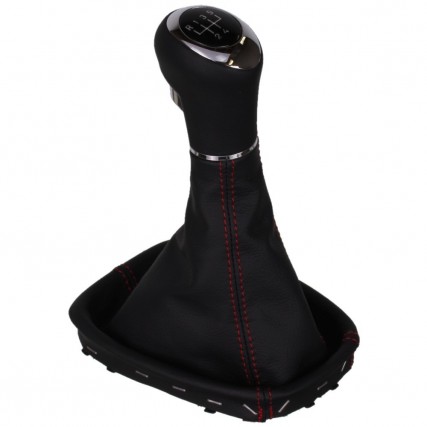 ict pomello del cambio con cuciture grigie Opel Corsa D E Adam