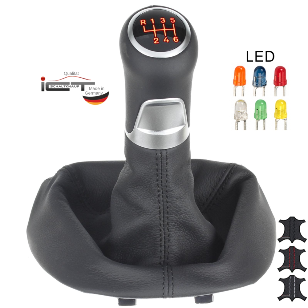 Porsche Cayman Typ 987c Schaltknauf Schaltsack Alcantara leder schaltmanschette