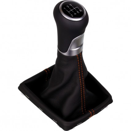 ict manopla de câmbio com costura vermelha Ford Focus MK2 DA3 ST RS TDDi TDCi