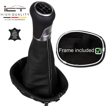 Dacia Duster pommeau de vitesse cuir et soufflet avec cadre de montage