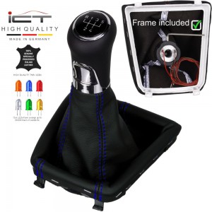 ict shift knob with black stitching Skoda Superb 2 RS Typ 3T Facelift