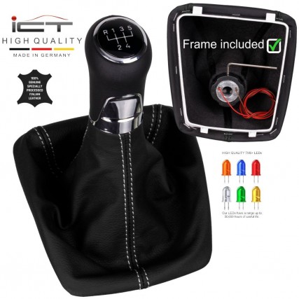 Skoda Octavia 2 RS 1Z3 1Z5 Alcantara deri vites topuzu ve körük