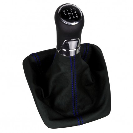 Skoda Octavia 2 RS 1Z3 1Z5 pomo de la palanca de cambios de cuero funda marco de montaje