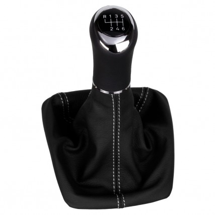 ict pommeau de vitesse avec coutures noires Skoda Octavia 2 RS 1Z3 1Z5