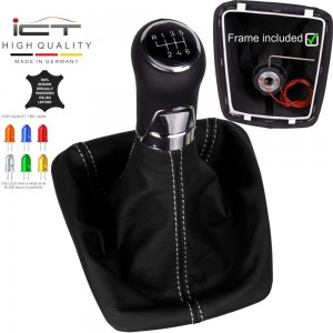 Schaltknauf Schaltsack Skoda Yeti leder schaltmanschette