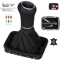 Mercedes SLK R170 Facelift manopla de câmbio de couro coifa com moldura de montagem