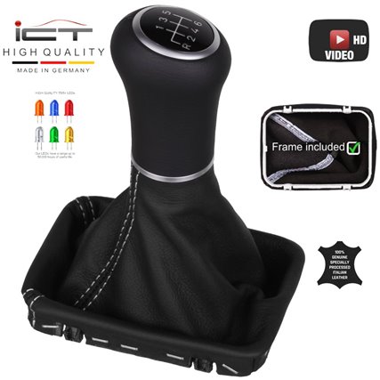 Mercedes SLK R170 Facelift pomo de la palanca de cambios de cuero funda marco de montaje