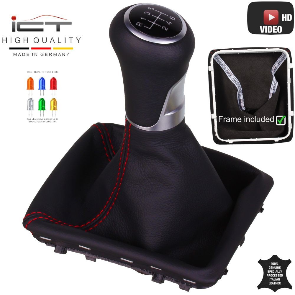 Mercedes SLK R171 shift gear knob boot gaiter cover Alcantara leather
