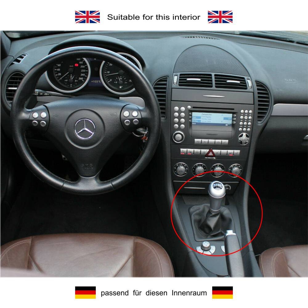 WUTBHGQXWIP Koolstofvezel Trim Sticker Voor Mercedes SLK R171 (2004-2010) – AC Opbergvak Bodempaneel – 3 Delig, Zwart, Zacht & Realistisch