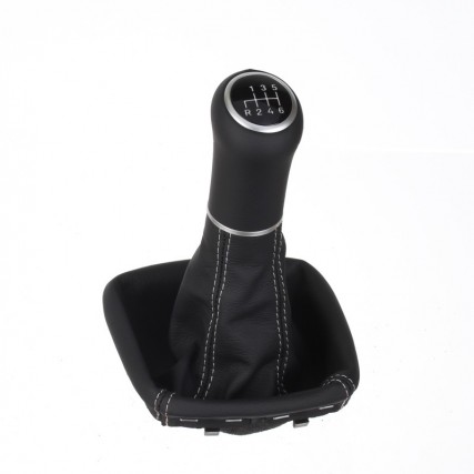 Mercedes Classe A W169 Classe B W245 pommeau de vitesse cuir et soufflet avec cadre de montage