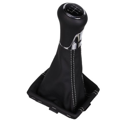 Skoda Oktavia 3 Typ 5E Facelift shift gear knob boot gaiter leather mounting frame