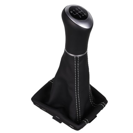 ict pomo de la palanca de cambios con costuras grises Skoda Oktavia 3 Typ 5E Facelift