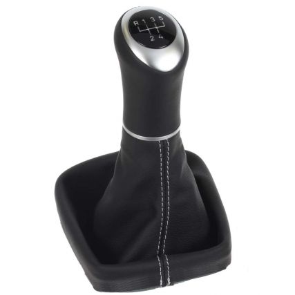 ict pommeau de vitesse avec coutures noires VW Fox Typ 5Z