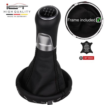 Audi A2 Typ 8Z pommeau de vitesse soufflet cuir Alcantara