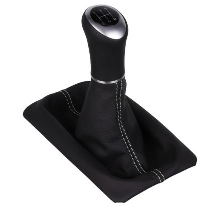 ict pomo de la palanca de cambios con costuras grises Ford Mustang 5 V Shelby GT500 V6 GT GT-H