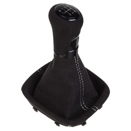 ict pomello del cambio con cuciture grigie VW Golf 5 Golf 6 Eos Scirocco 3 MK5 MK6