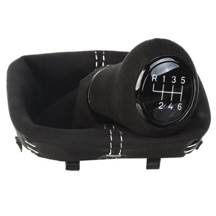 ict pomello del cambio con cuciture rosse VW Golf 5 Golf 6 Eos Scirocco 3 MK5 MK6
