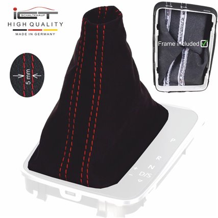 VW Golf 7 DSG Schaltsack leder schaltmanschette mit rahmen