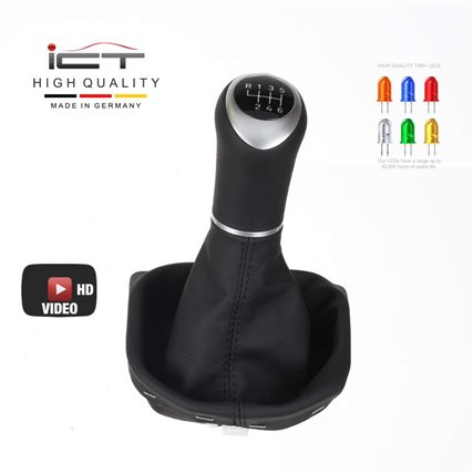 VW Bus T6 Transporter Multivan California shift gear knob boot gaiter leather mounting frame