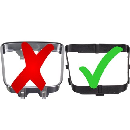 soufflet vue de dessous du cadre Audi A3 Typ 8Y