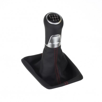 ict manopla de câmbio com costura preta Seat Leon 3 Typ 5F