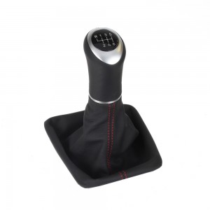 ict pommeau de vitesse avec coutures rouges Seat Leon 3 Typ 5F