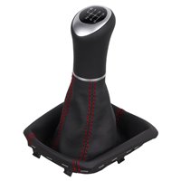 Skoda Kamiq Scala Schaltknauf Schaltsack leder schaltmanschette mit rahmen