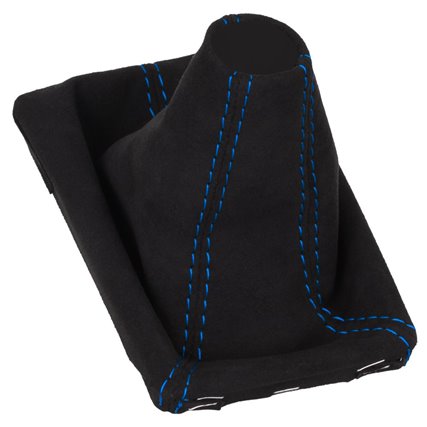 Porsche Macan Typ 95B Soufflet de levier couture Alcantara bleu