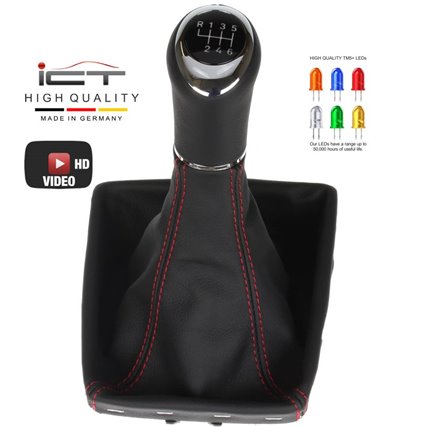 Opel Astra H GTC TwinTop OPC pomo de la palanca de cambios Alcantara cuero funda