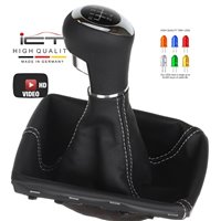 ict pomo de la palanca de cambios con costuras grises Opel Astra H GTC TwinTop OPC