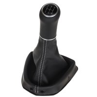 ict pomello del cambio con cuciture grigie Peugeot 206
