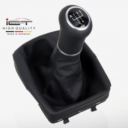 ict shift knob with black stitching VW Polo 4 9N 9N2 9N3