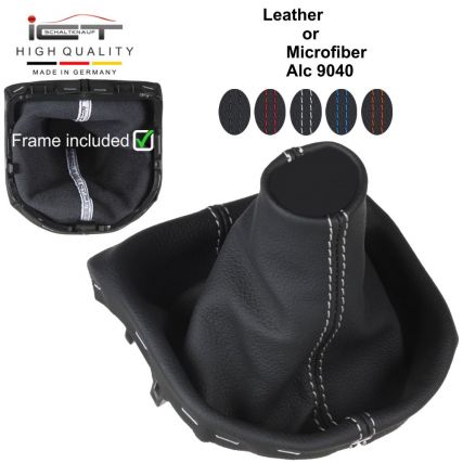 VW T6 Bus Schaltsack Alcantara leder schaltmanschette manuell