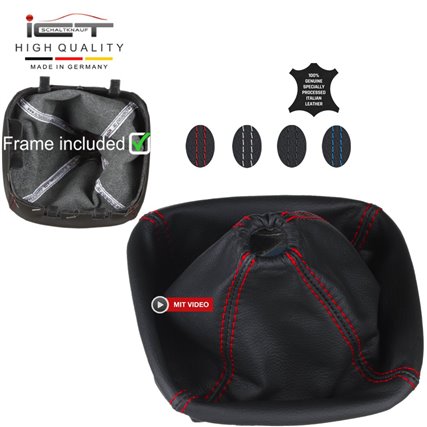 Ford Transit MK7 (2006–2014) pomo de la palanca de cambios Alcantara cuero funda