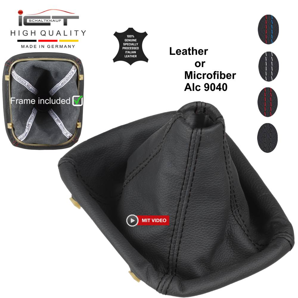 BMW E32 E34 1986 – 1996 shift gear knob boot gaiter cover Alcantara leather